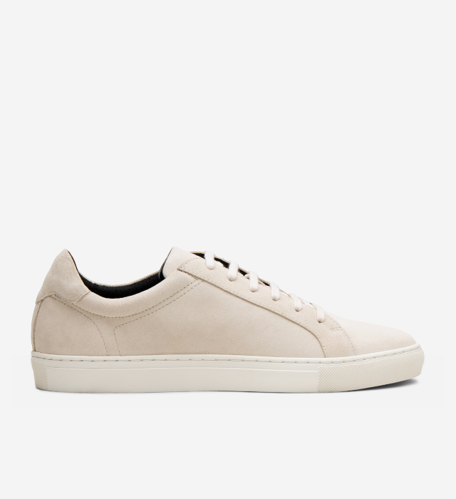 Jay leather sneaker in Ecru