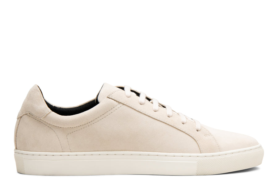 Blake McKay Jay Sneaker in Ecru Suede Side View