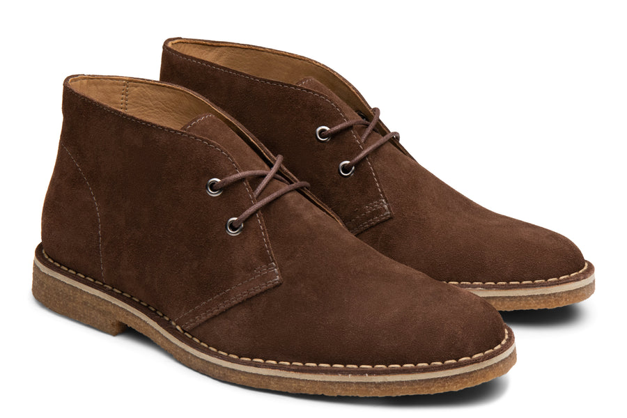 Blake McKay Toby Chukka Boot in Espresso Suede Side View Pair