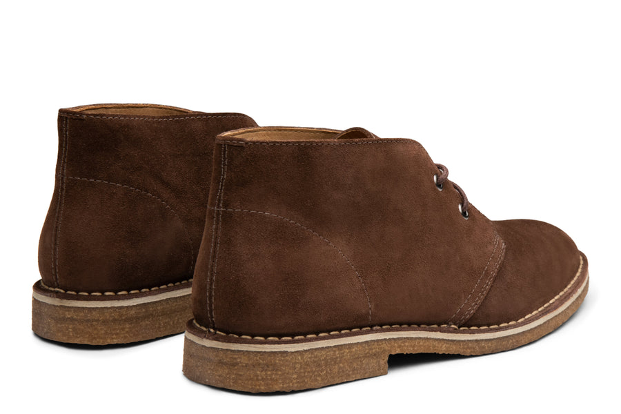 Blake McKay Toby Chukka Boot in Espresso Suede Rear View Pair